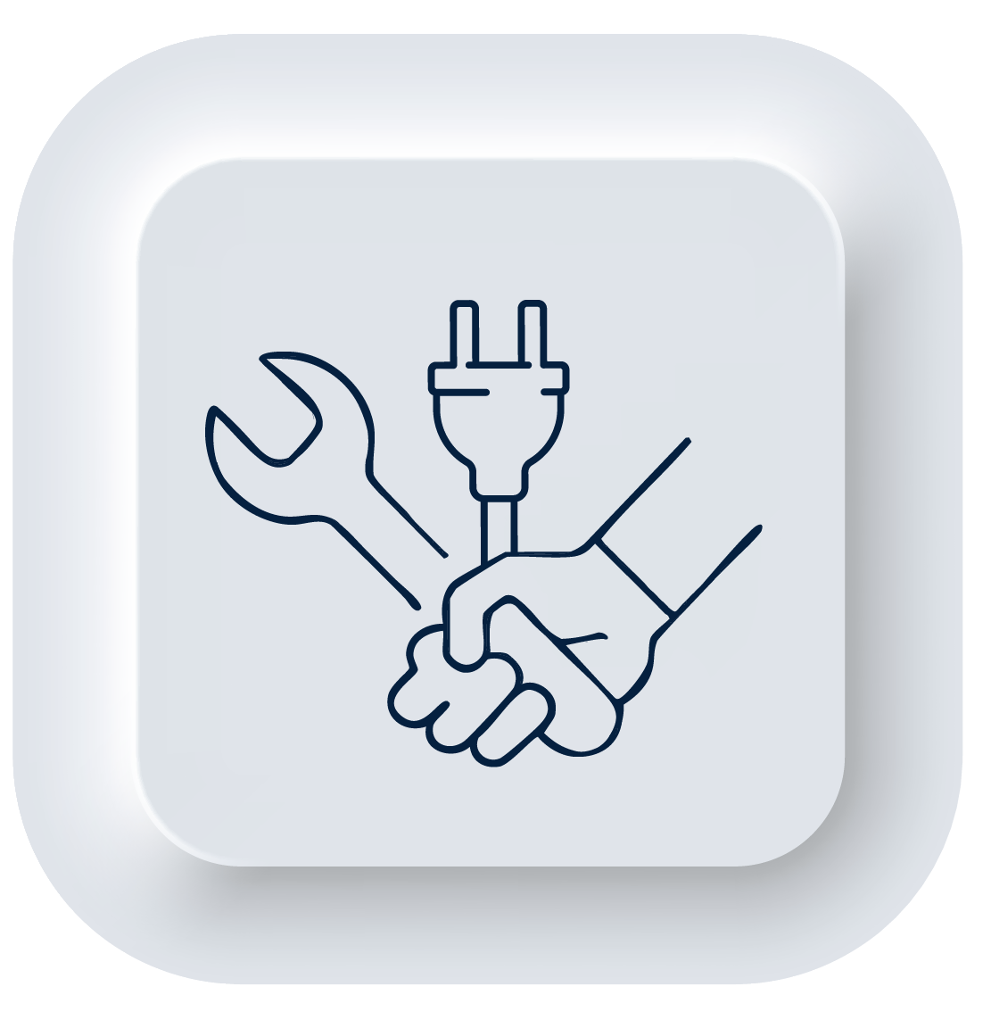 Symbol für Elektromontage – Installation elektrischer Steuerungsanlagen durch AXXERON Automation GmbH