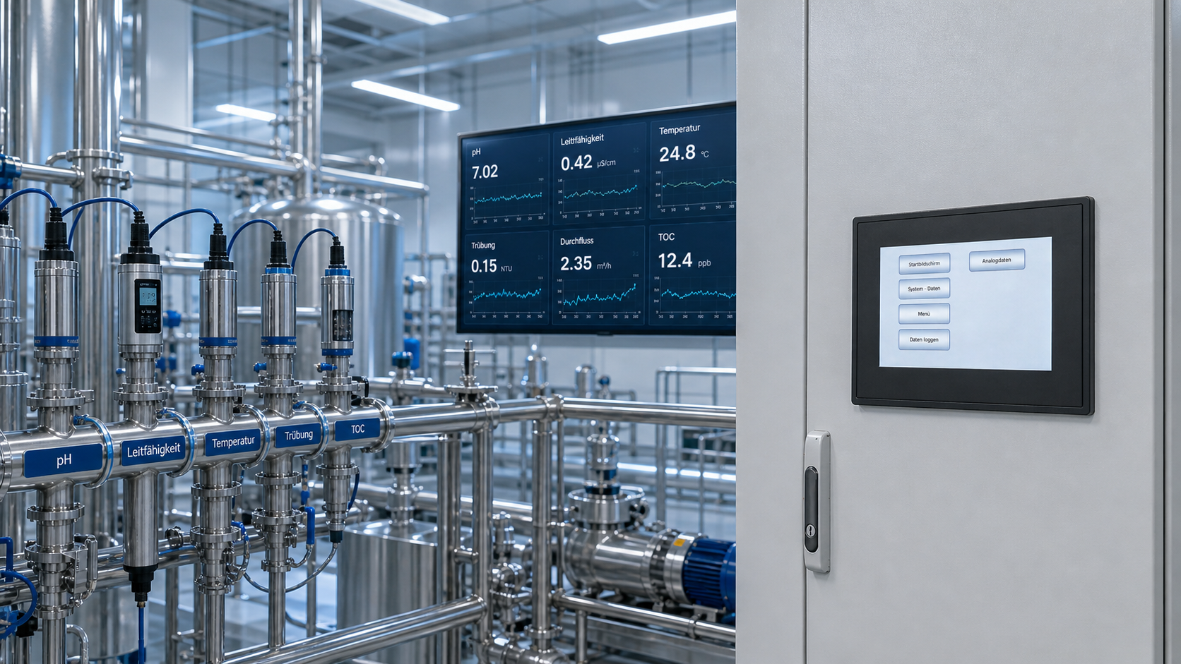 Überwachung kritischer Wasserparameter in sensiblen Produktionsprozesse Überwachung kritischer Wasserparameter in sensiblen Produktionsprozesse